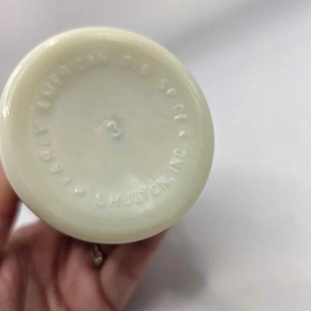Vintage Old Spice Shulton After Shave Bottle Ship Grand Turk Milk Glass 4.75oz